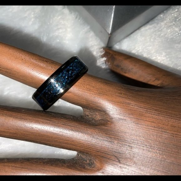 Hieroglyphic Electric Blue Black SS Band - Picture 5 of 15